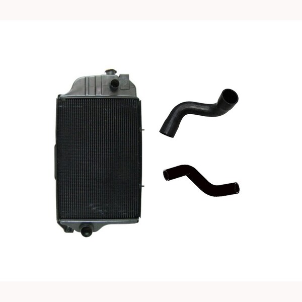 Aic Replacement Parts 1492653015 Radiator w Top & Lower Hose Fits John Deere 300B 301A 302 400 401 480 AR65715-HOSE - main